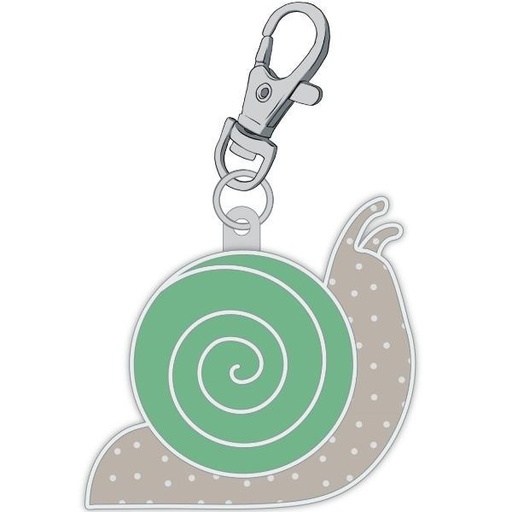 [RB-ST-28243] Calico Enamel Happy Charms Snail By Lori Holt 