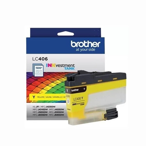 [BRO-LC406-YS] Inkvestment Tank Yellow Ink Cartridge From Brother 