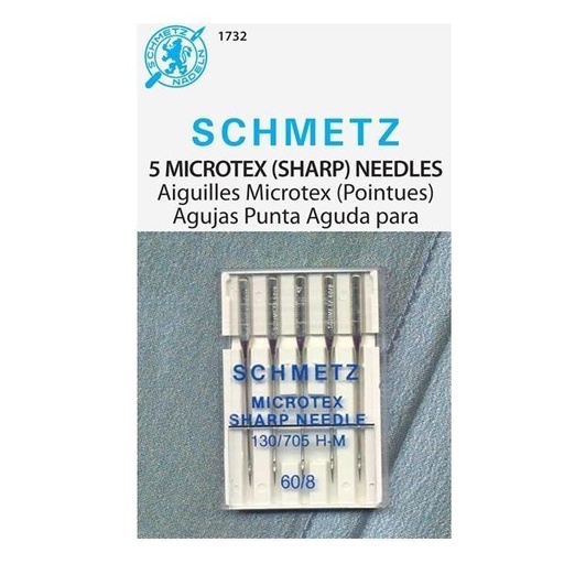 [SCHM-1732] Schmetz Mircotex Machine Needle, Size 60/8