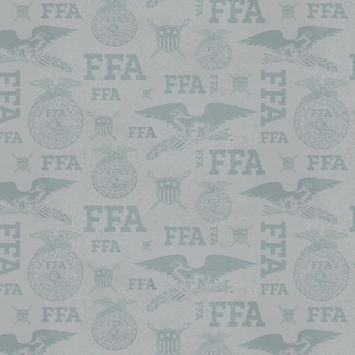 [RB-C13952R-GRAY] Ffa Forever Blue Refreshed Tonal Logos Gray By Rbd Collection For Riley Blake Designs