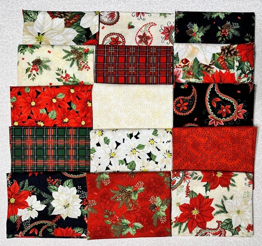 [PP-TartanHolidayF4] Tartan Holiday Fat Quarter Bundle From Wilmington Prints