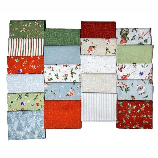 [PP-OSDF4] One Snowy Day Fat Quarter Bundle From Maywood Studio