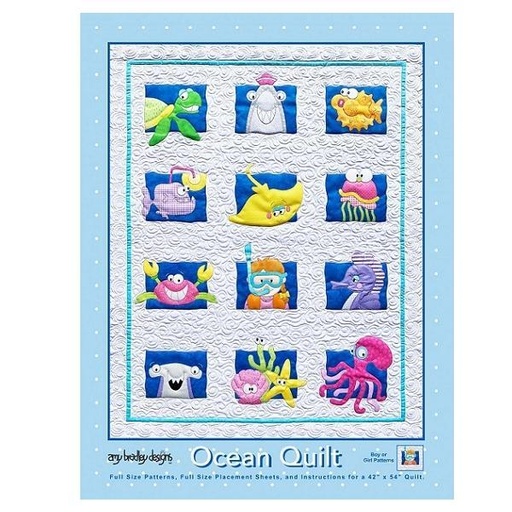 [ABD-296] Ocean Quilt Pattern by Amy Bradley for Amy Bradley Designs 