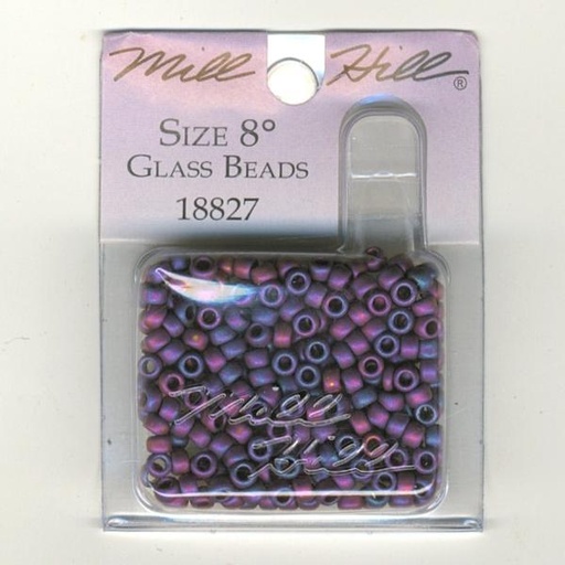 [WIC-18827] Mill Hill Sixe 8 Glass Beads In Mauve/Purple