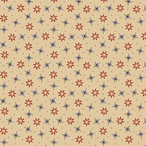 [MB-R220707-BEIGE] Seaside Sailor Sky Beige By Paula Barnes For Marcus Fabrics