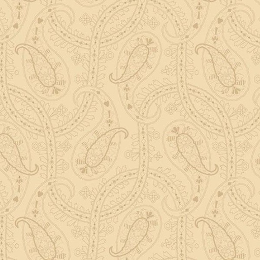 [MB-R220698-CREAM] Seaside Paisley Cream By Paula Barnes For Marcus Fabrics