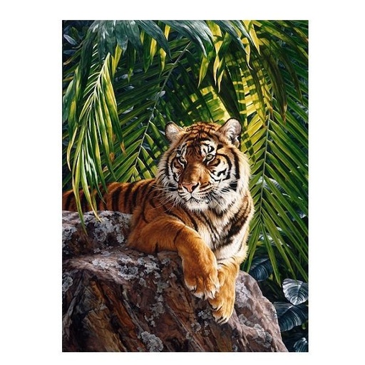 [NOR-25519-99] Tiger Queen Tiger Panel By Beth Hoselton For Northcott Fabrics