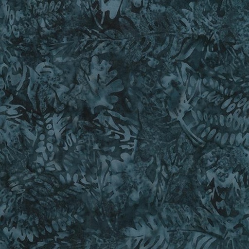 [NOR-83103-48] Dinosaurus Denim Leaf Toss By Banyan Batiks Studio For Northcott Fabrics 