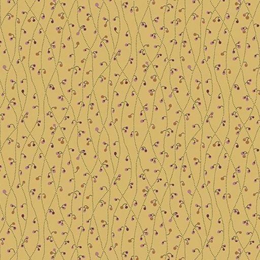 [AND-796-Y] English Garden Blue Vetch Custard By Laundry Basket Quilts For Andover Fabrics 