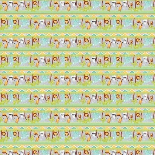 [SEF-7241-16] Sweet Safari Safari Novelty Stripe By Victoria Hutto For Studio E Fabrics 