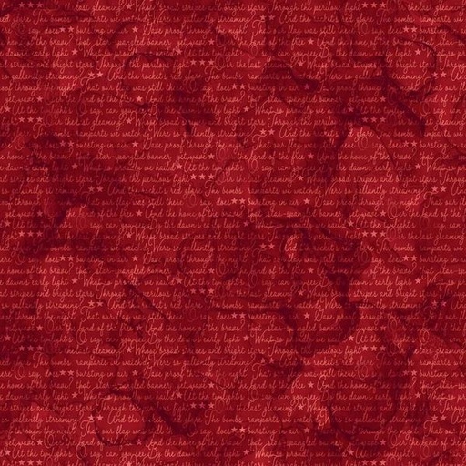 [NOR-25547-26] Patriot Star Spangled Red By Deborah Edwards & Melanie Samra For Northcott Fabrics 