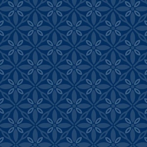 [MAY-MASQBD212-N] Kimberbell Quilt Backs Navy By Kim Christopherson For Maywood Studios 