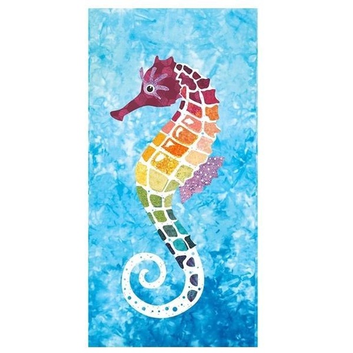 [LCQ-SERN-SEAHORSE] Serenity Seahorse Laser Cut Kit By Madi Hastings For Laser Cut Quilts