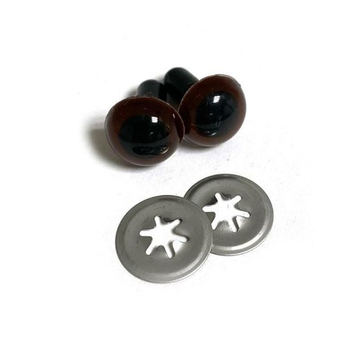 [VDBH-76136] Dark Brown Crystal Toy Eyes 12Mm From Voodoo Bag Hardware 