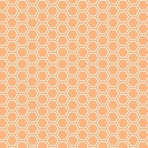 [MAY-8256-O] Kimberbell Basics Honeycomb Orange By Kim Christopherson For Maywood Studio