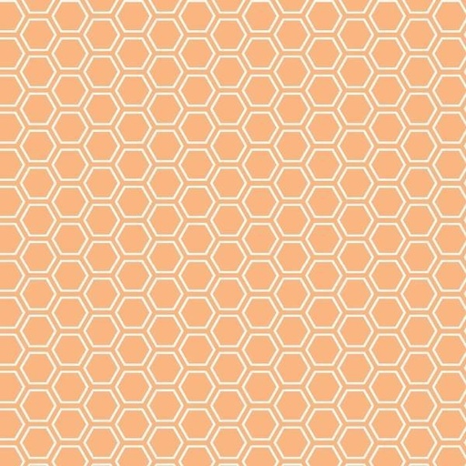 [MAY-8256-O] Kimberbell Basics Honeycomb Orange By Kim Christopherson For Maywood Studio