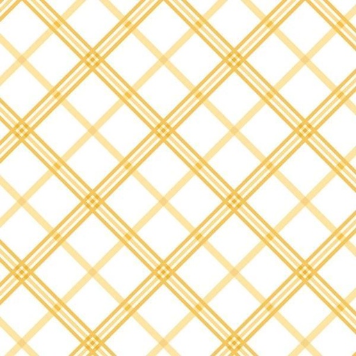 [MAY-8262-S] Kimberbell Basics Plaid Yellow By Kim Christopherson For Maywood Studio