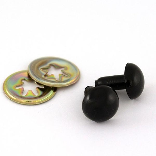 [VDBH-85538] Solid Toy Eyes Black 12Mm, One Pair