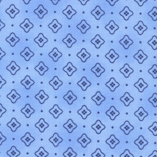 [KAF-21590-4] Sara Geometric Blue By Debbie Beaves Collection For Robert Kaufman