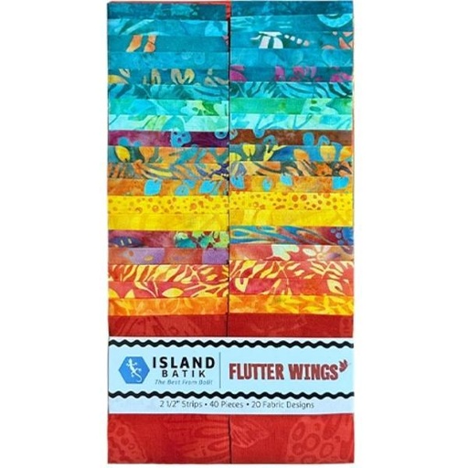 [IB-FLUTTERW-SP] Flutter Wings 2.5" Strip Pack 40 Pieces From Island Batik