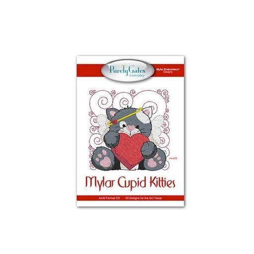 [PGD-CUPIDKITTIES] Mylar Cupid Kitties Cd Pattern From Purely Gates