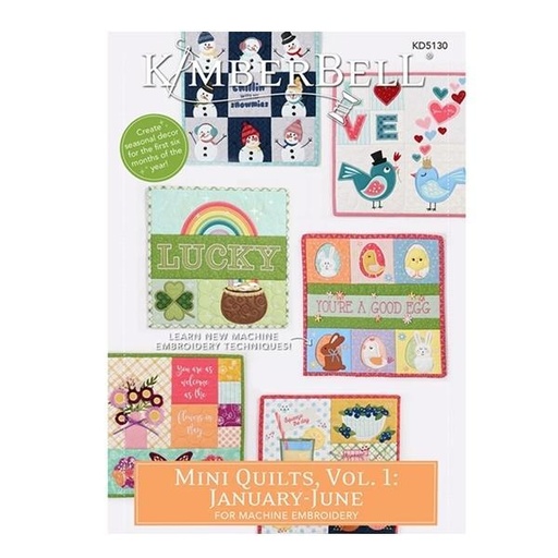 [KBD-KD-5130] Kimberbell Mini Quilts, Vol. 1: January-June For Machine Embroidery Cd Pattern