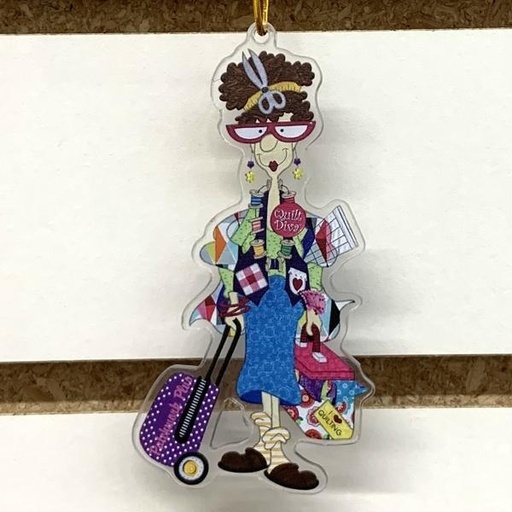 [SHF-QUILTDIVAORNA] The Quilt Diva Ornament from Shineful