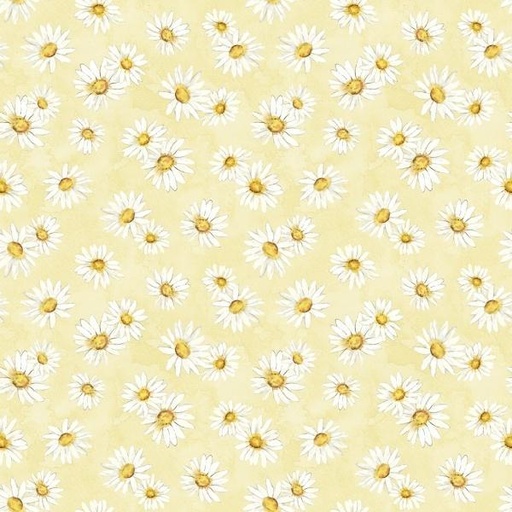 [WP-19156-515] Zest For Life Yellow Daisy Toss By Cynthia Coulter For Wilmington Prints