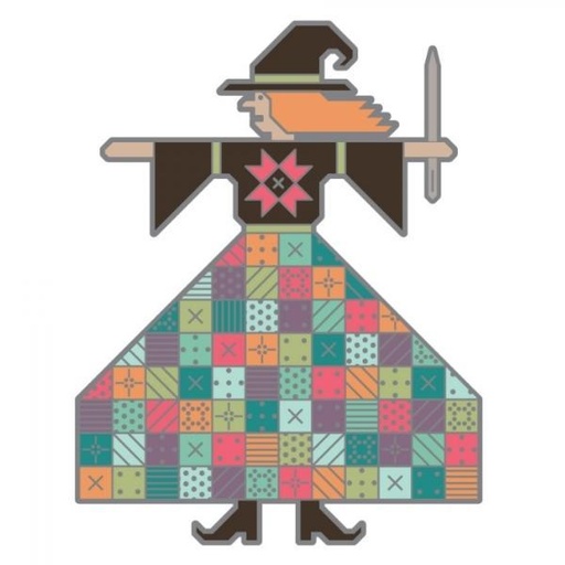 [RB-ISE-844] The Quilted Witch Enamel Needle Minder