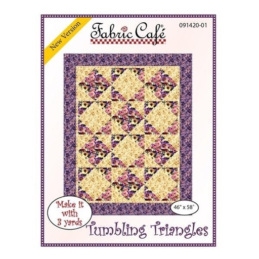 [FCC-0914-2001] Tumbling Triangles Quilt Pattern From Fabric Cafe