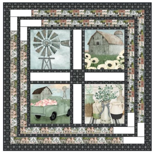 [PP-CountrysideQuilt] Countryside Quilt Kit From 3 Wishes