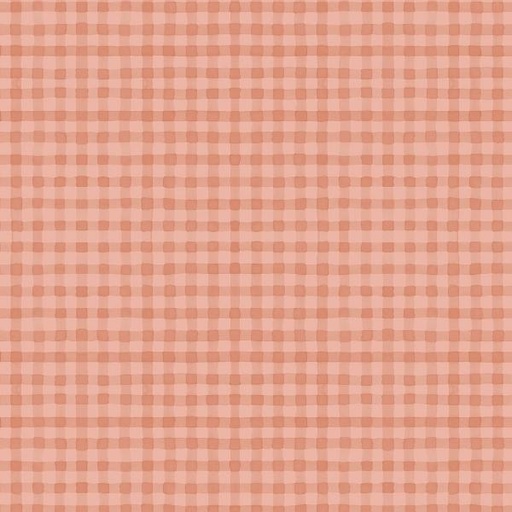 [WP-17813-808] Blessed By Nature Peach Gingham By Lisa Audit For Wilmington Prints 