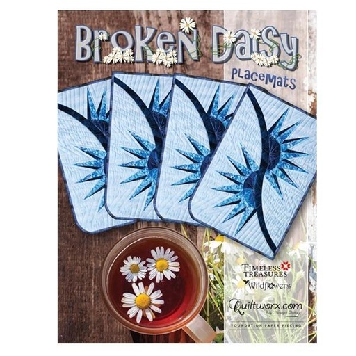 [QW-JNQ-214] Broken Daisy Placemats Pattern By Judy Niemeyer For Quiltworx