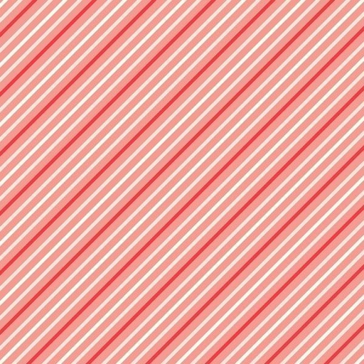[RB-13966-CORAL] I Love Us Coral Stripes By Sandy Gervias For Riley Blake Designs 