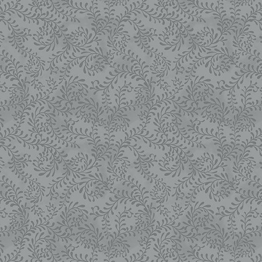 [WP-27650-991] Swirling Leaves Dark Gray By Danielle Leone For Wilmington Prints 