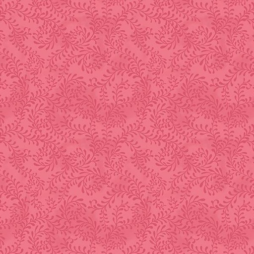 [WP-27650-330] Swirling Leaves Bubblegum By Danielle Leone For Wilmington Prints 