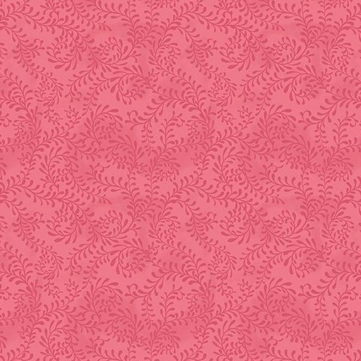 [WP-27650-330] Swirling Leaves Bubblegum By Danielle Leone For Wilmington Prints 