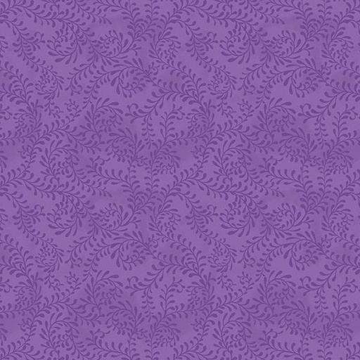 [WP-27650-606] Swirling Leaves Purple By Danielle Leone For Wilmington Prints 