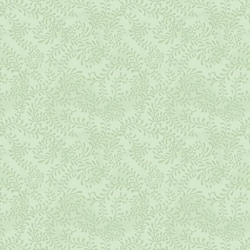 [WP-27650-707] Swirling Leaves Tea Green By Danielle Leone For Wilmington Prints 