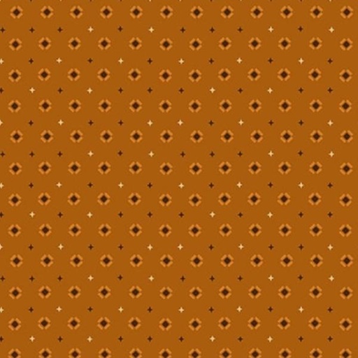 [HG-916-30] Quiet Grace Tilted Boxes Orange By Kim Diehl For Henry Glass