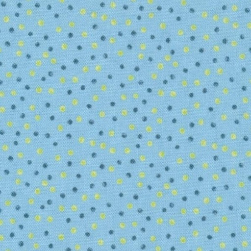 [WP-39741-474] Buzzin' With My Gnomiezz Blue Dots By Susan Winget For Wilmington Prints 