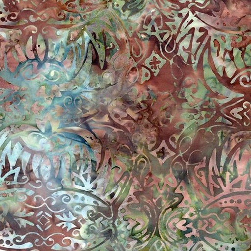 [TTR-B8825-EARTH] Tonga Windsong Batiks Jungle Play Earth By Wing And A Prayer Design For Timeless Treasures 