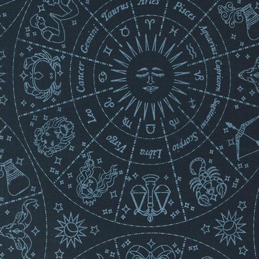 [MOD-24160-18] Starry Sky Midnight Zodiac By April Rosenthal For Moda Fabrics 