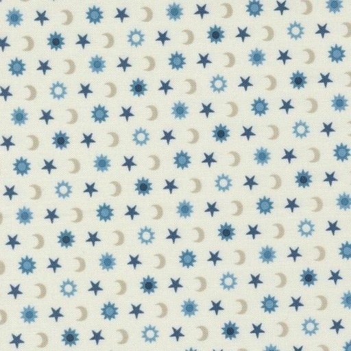 [MOD-24165-11] Starry Sky Mist Sun, Moon, and Stars by April Rosenthal for Moda Fabrics 