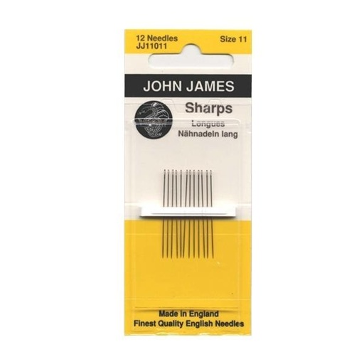 [COL-JJ-11011] John James Sharps Needles Size 11 12ct