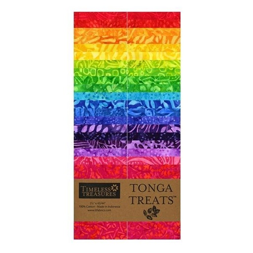 [TTR-STRIP40-BRIGHT] Tonga Treats Batiks Brightside 2.5In Strips, 40Pc Per Pack