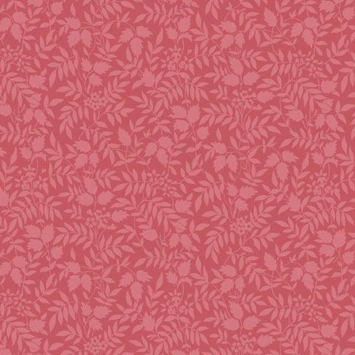 [MB-650861-RED] Botanical Journal Floral Silhouettes Red By Smithsonian Institution For Marcus Fabrics 