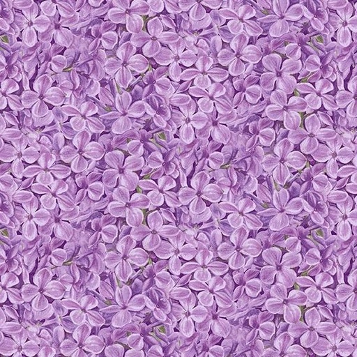 [HG-958-55] Bloomerang Packed Flowers Lavender by Jane Shasky for Henry Glass Fabrics 