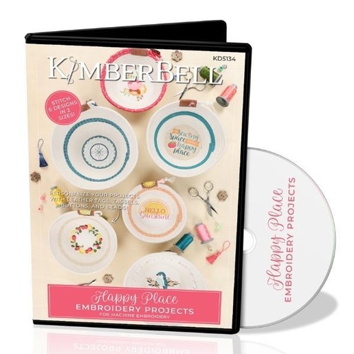 [KBD-KD-5134] Kimberbell Happy Place Embroidery Projects For Machine Embroidery