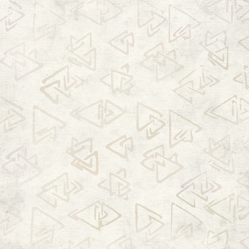 [IB-61230-5001] Chromatic Batik Triangles Snow